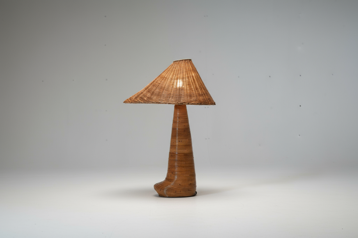 Chloe Rattan Table Lamp by Rattanology