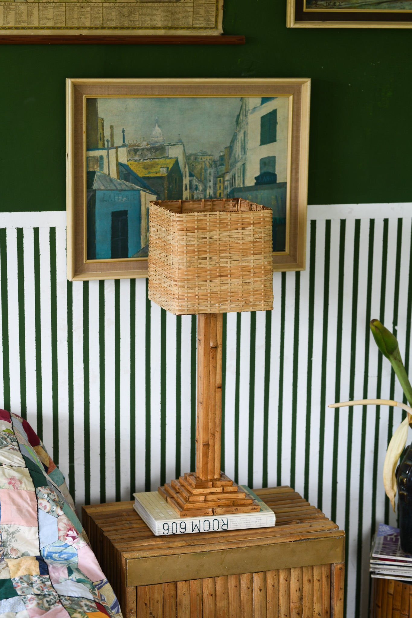 Step Bamboo Table Lamp