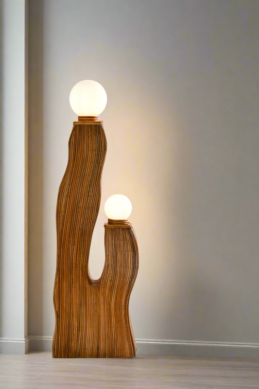 Bella Rattan Floor Lamp