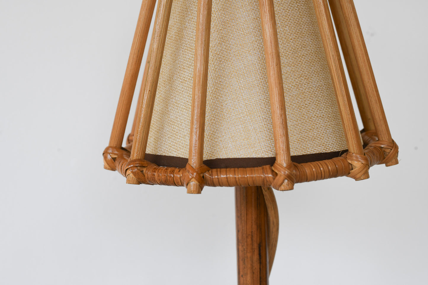 Pair of Rattan Table Lamp