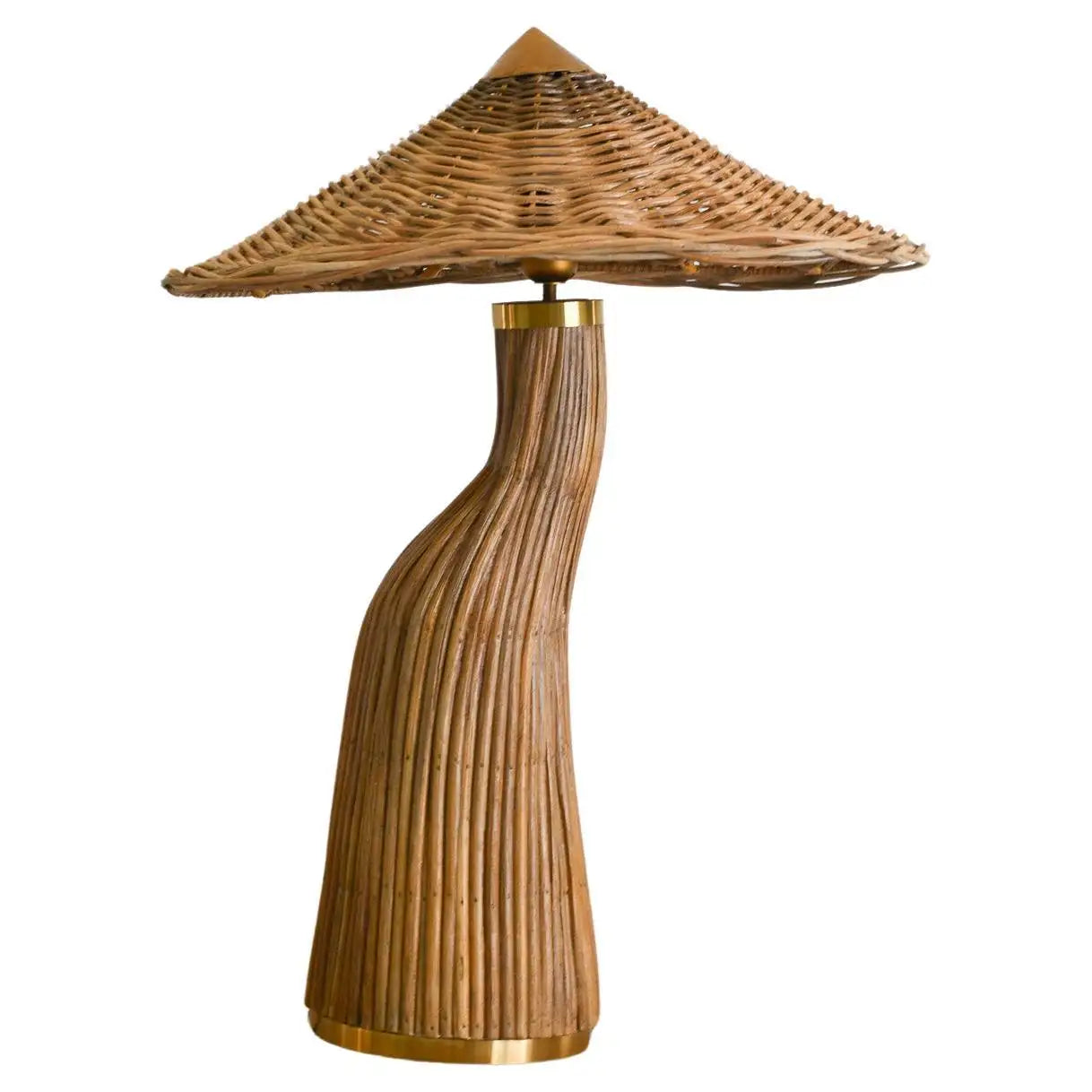 Rattan "Shroom" Table Lamp
