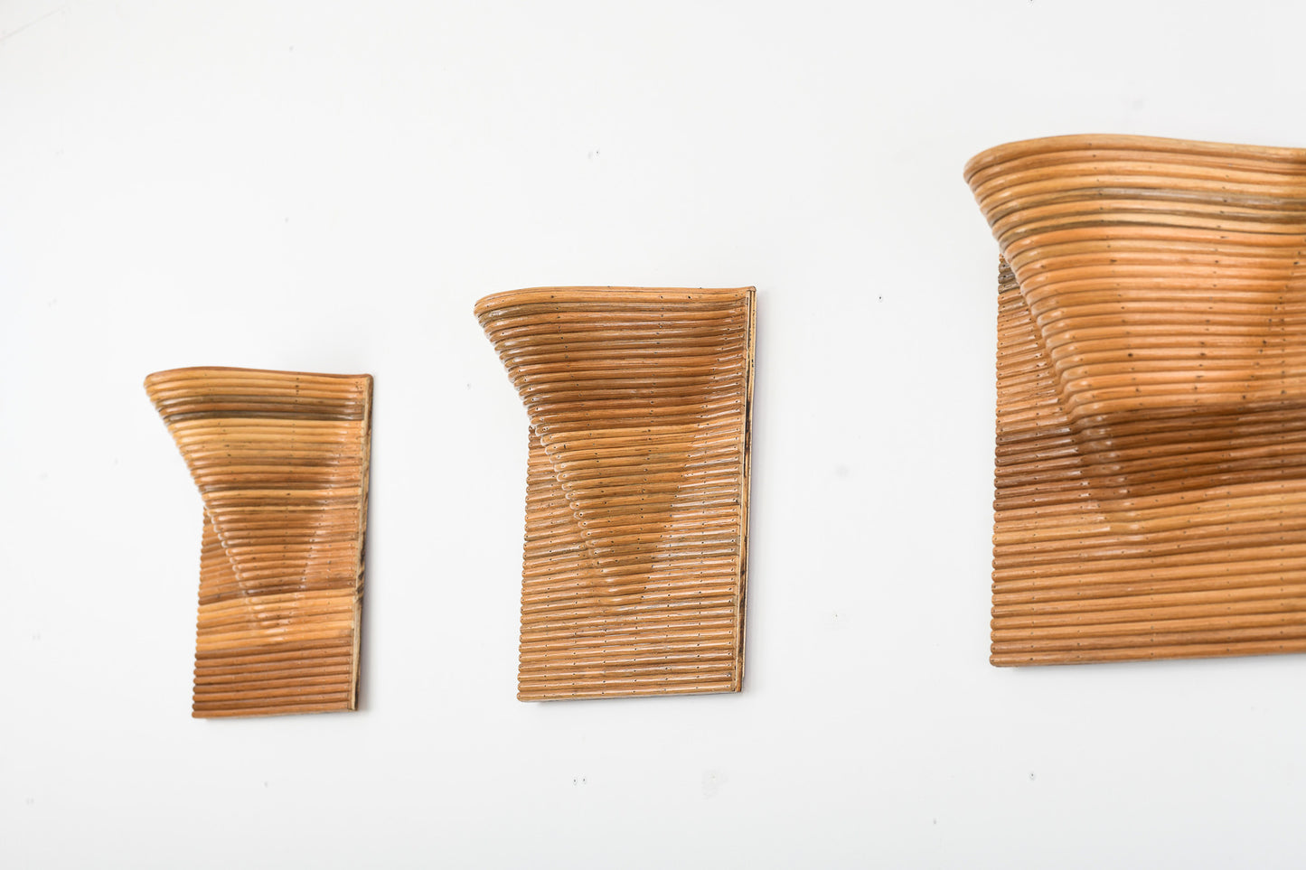 Flow Form Wall Lamps in Square (Set of Four)