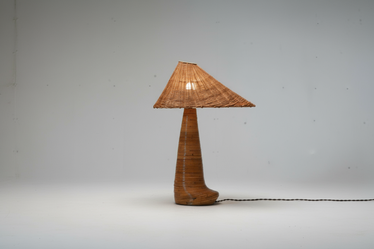 Chloe Rattan Table Lamp by Rattanology