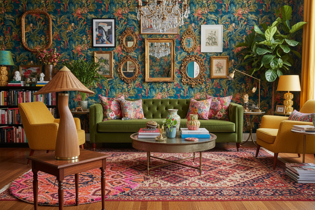 Rattan "Shroom" Table Lamp