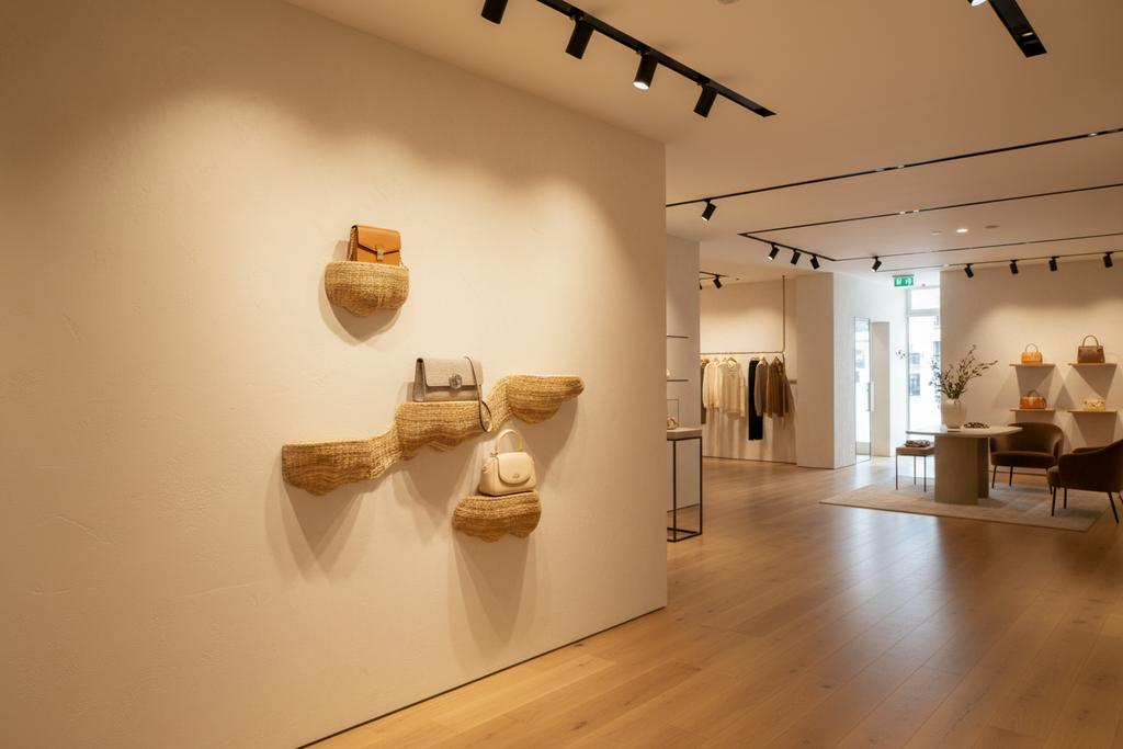 Sculptural Wicker Shelves