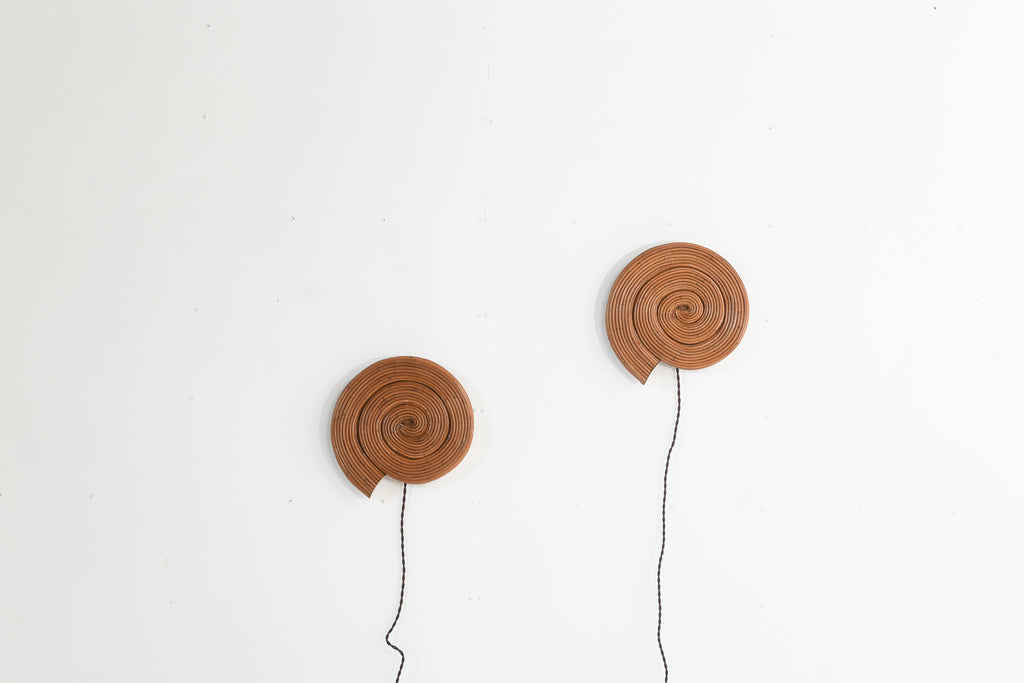 Snail Design Wall Lamp - Pair