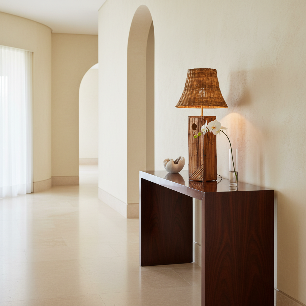 Colonial Style Bamboo Table Lamp