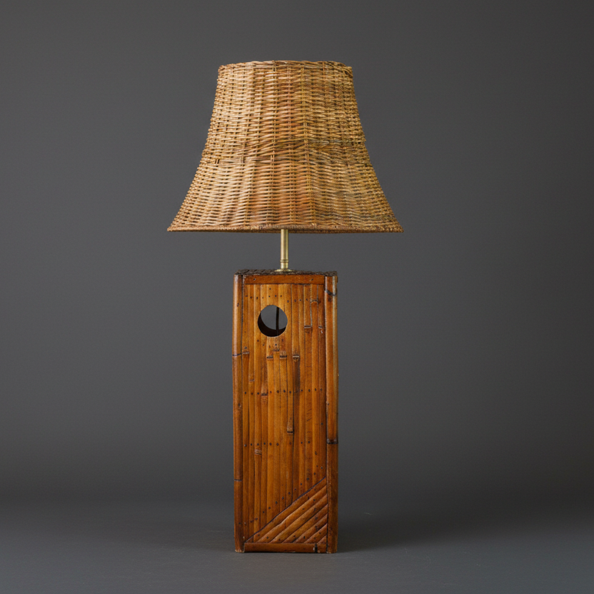 Colonial Style Bamboo Table Lamp