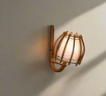 Bent Rattan Wall Sconce 02