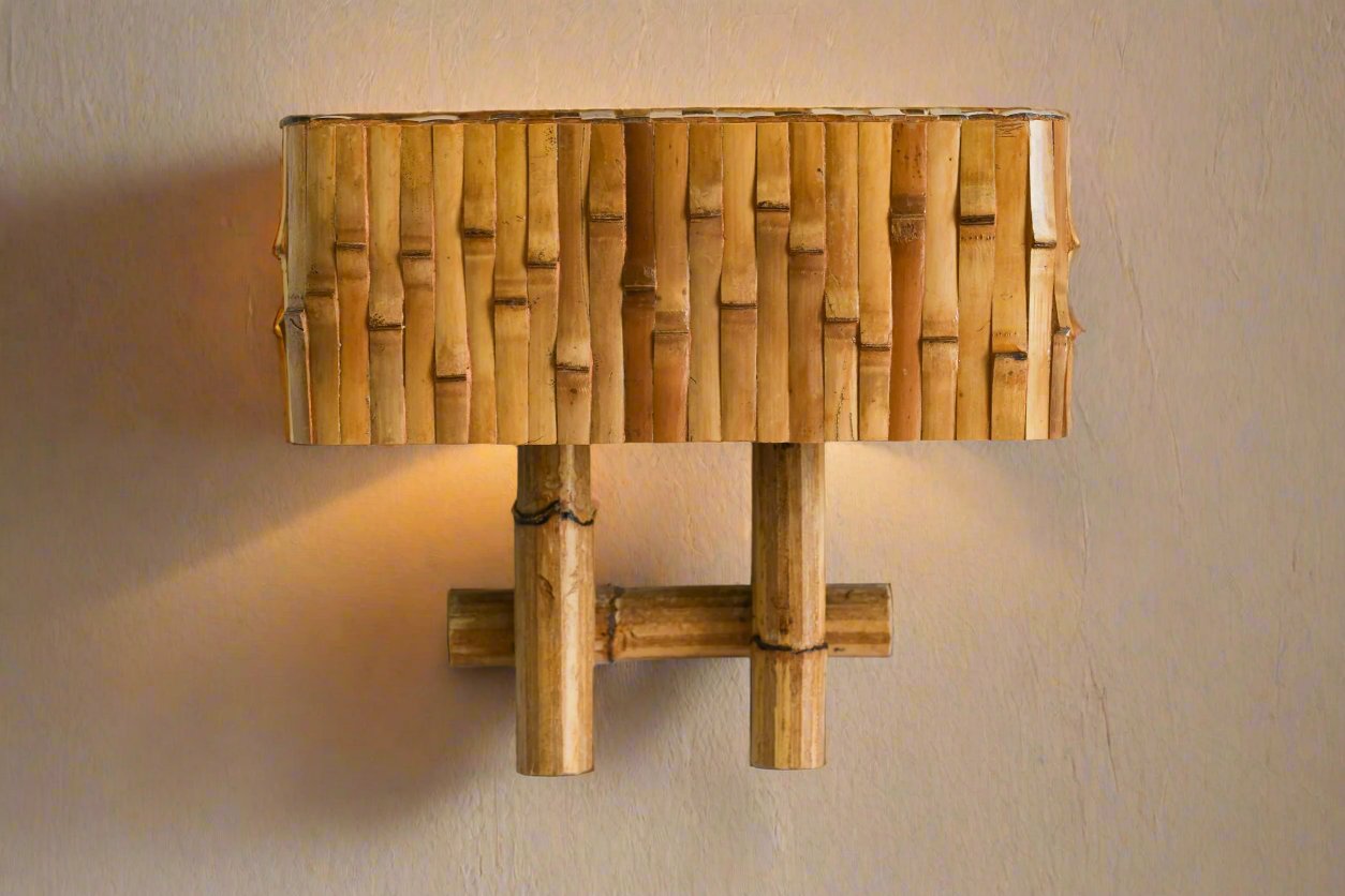 Bambi Wall Lamp - Natural Bamboo Sconce