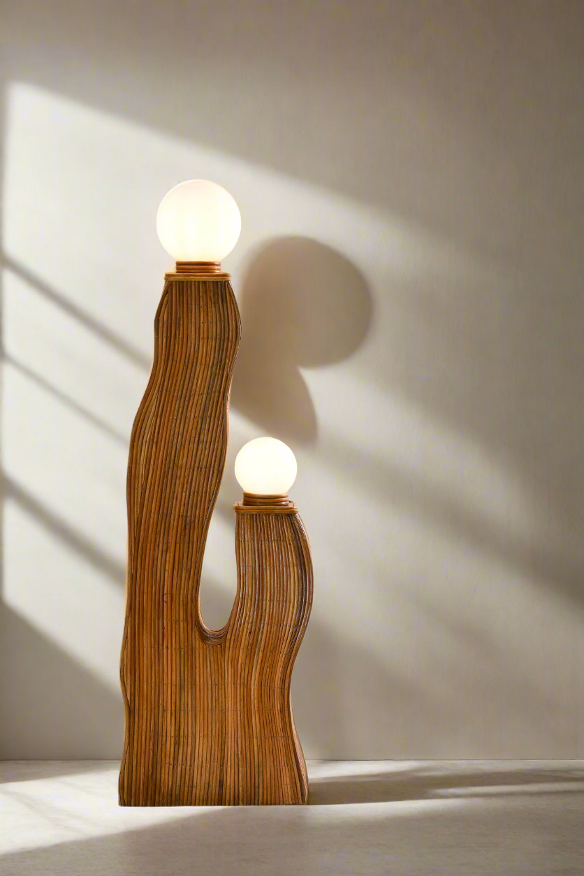 Bella Rattan Floor Lamp