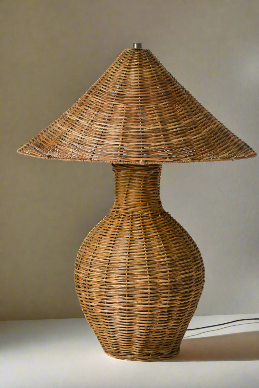 Aliah Wicker Table Lamp