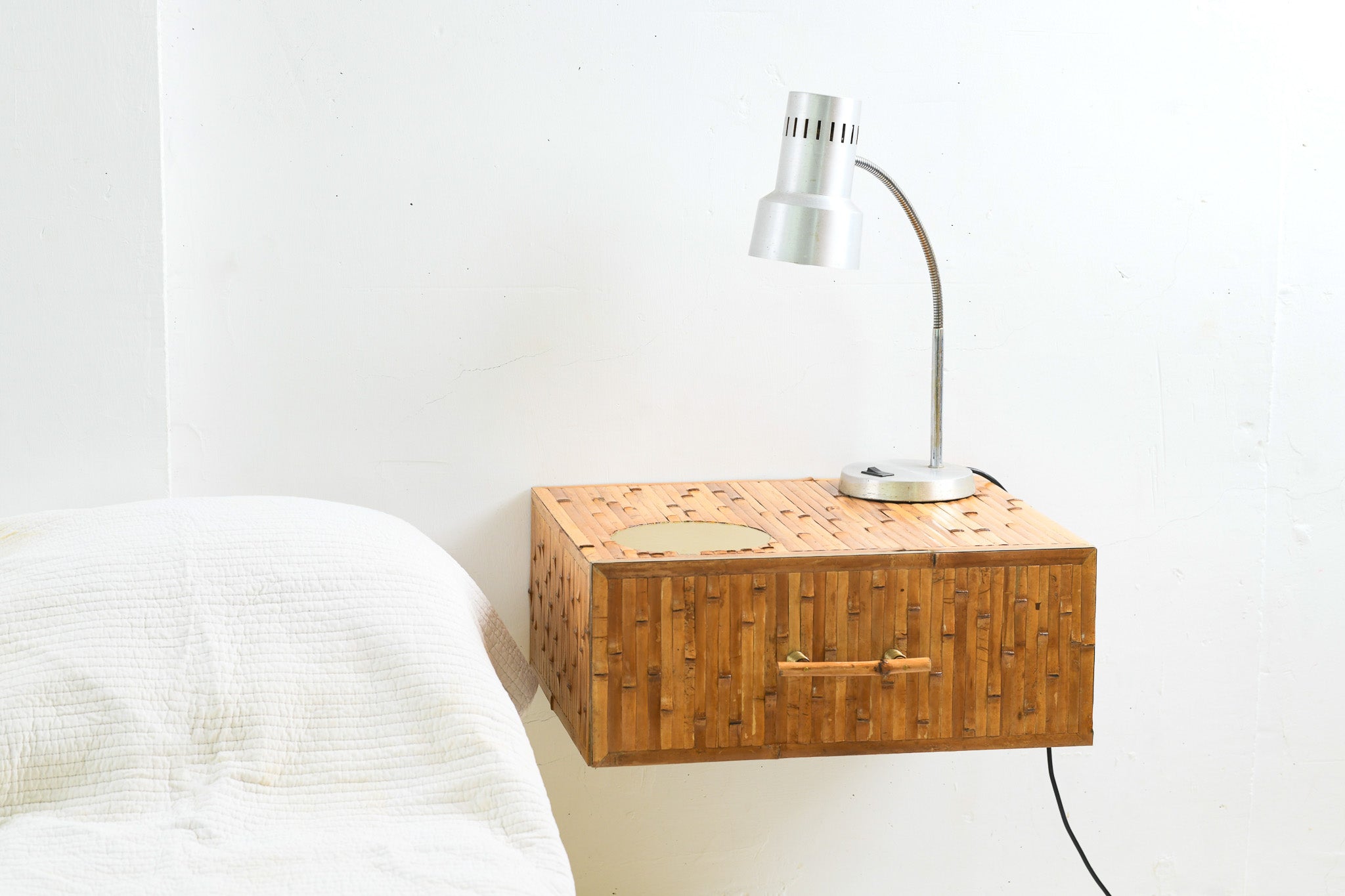 Bamboo Nigthstand Wall Mounted