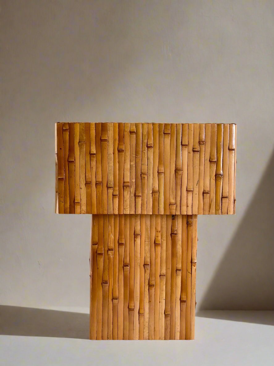 "Nodules Series" Bamboo Table Lamp