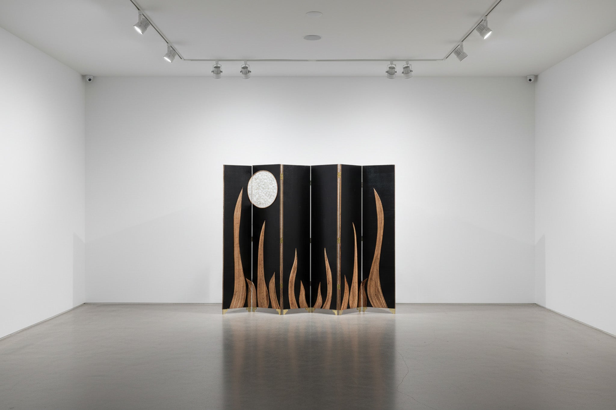 Rattan Folding Screen Night & Day