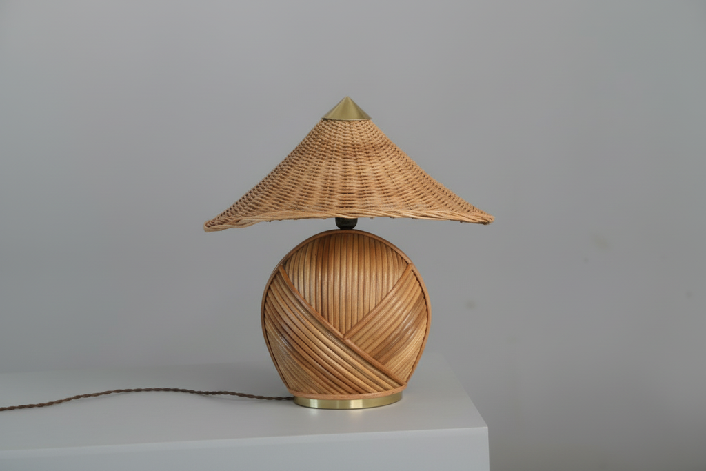 Deka Table Lamp Studio Photography with Light Grey Table