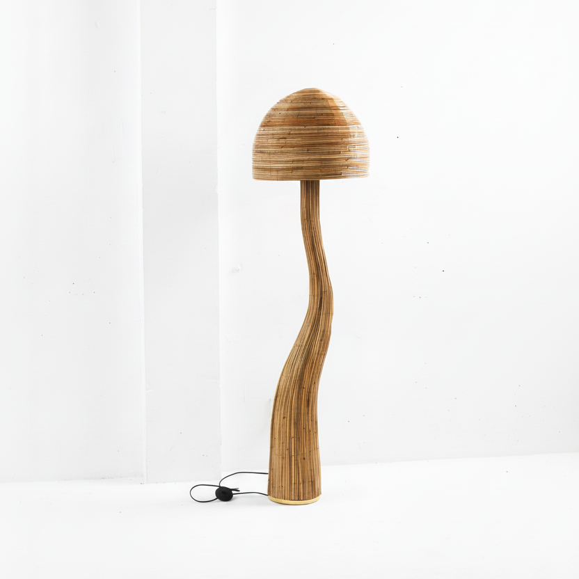 Floor lamp minimalist white setting