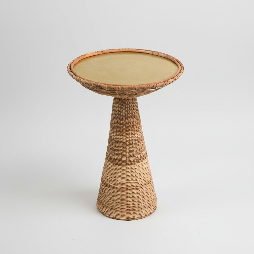 Hourglass Rattan Side Table Profile Photo