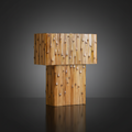 Plinth Lamp | Sculptural Bamboo Table Lamp