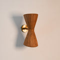 Up Down Rattan Wall Sconce | Pencil Reed Cone Light