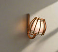 Vintage Style Rattan Wall Sconce, Bedroom Lighting