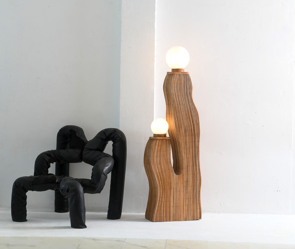 Bella Rattan Floor Lamp