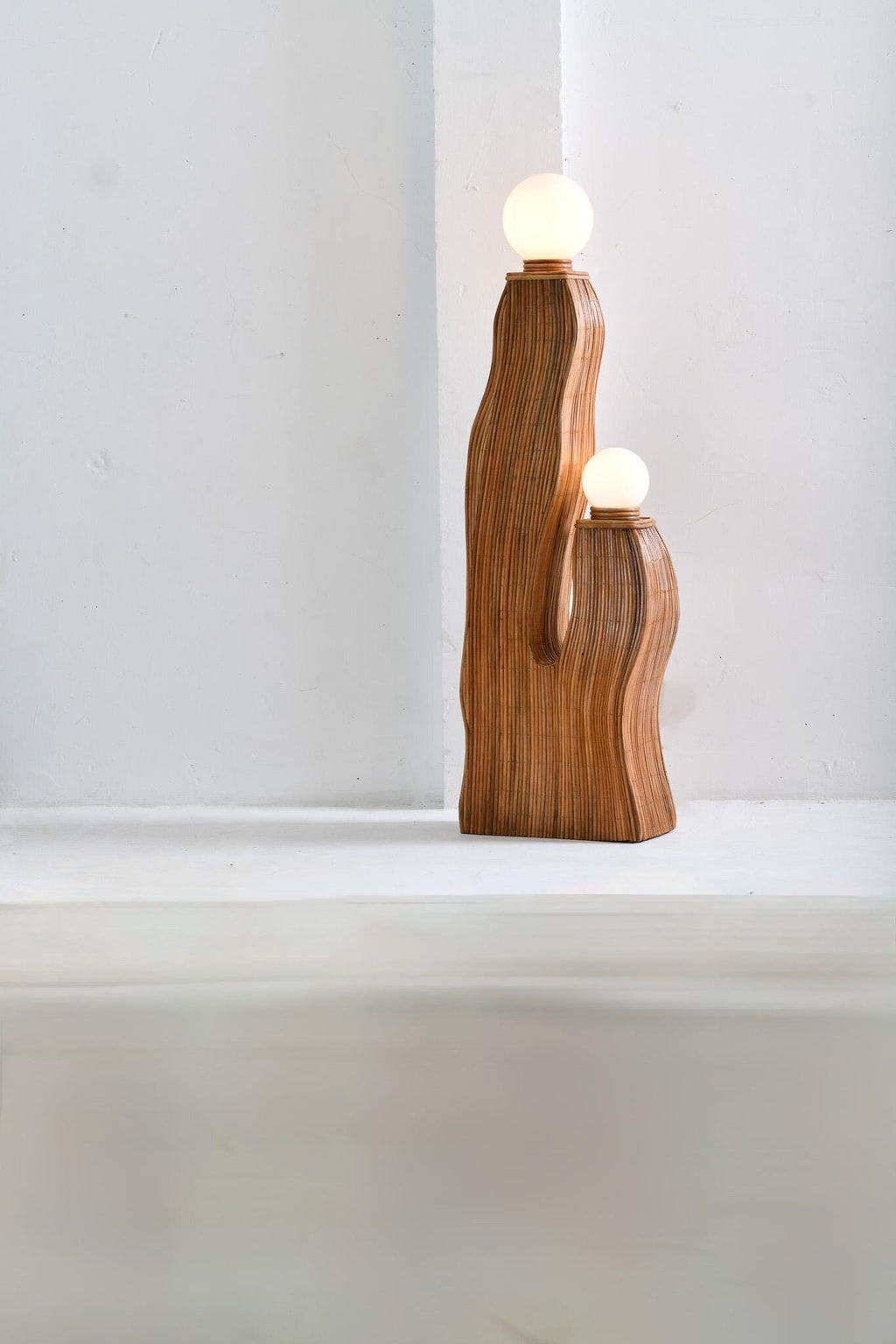 Bella Rattan Floor Lamp