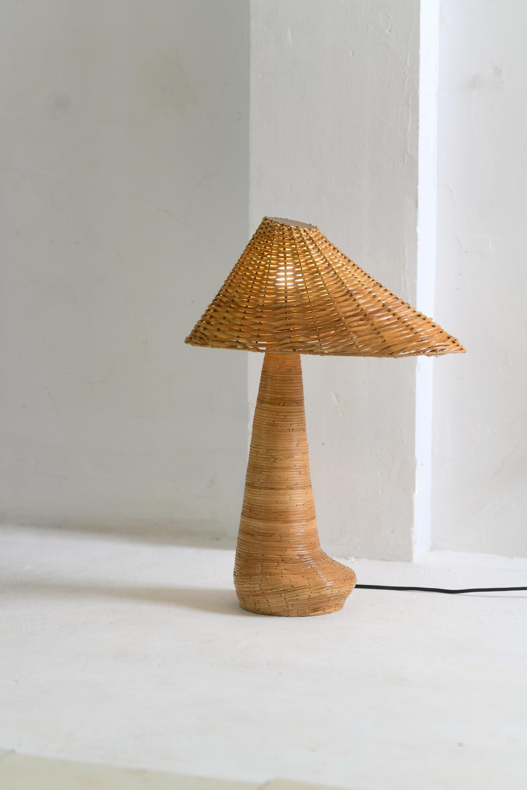 Chloe Rattan Table Lamp - Wicker Shade Unique Lighting | Rattanology