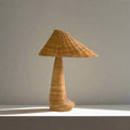 Chloe Rattan Table Lamp - Handwoven Wicker Shade