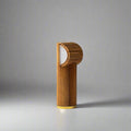 Rattan Table Lamp "Milli" with Gold Banding | Mid-Century Modern Bedroom Lighting