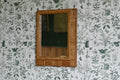 Rectangular Patterned Rattan Cane Wall Mirror
