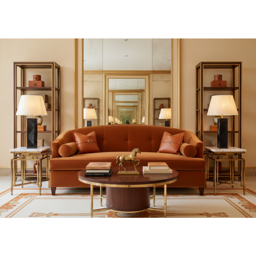 Parc Lamp | Parquet Bamboo Table Lamp in Lacquered Black