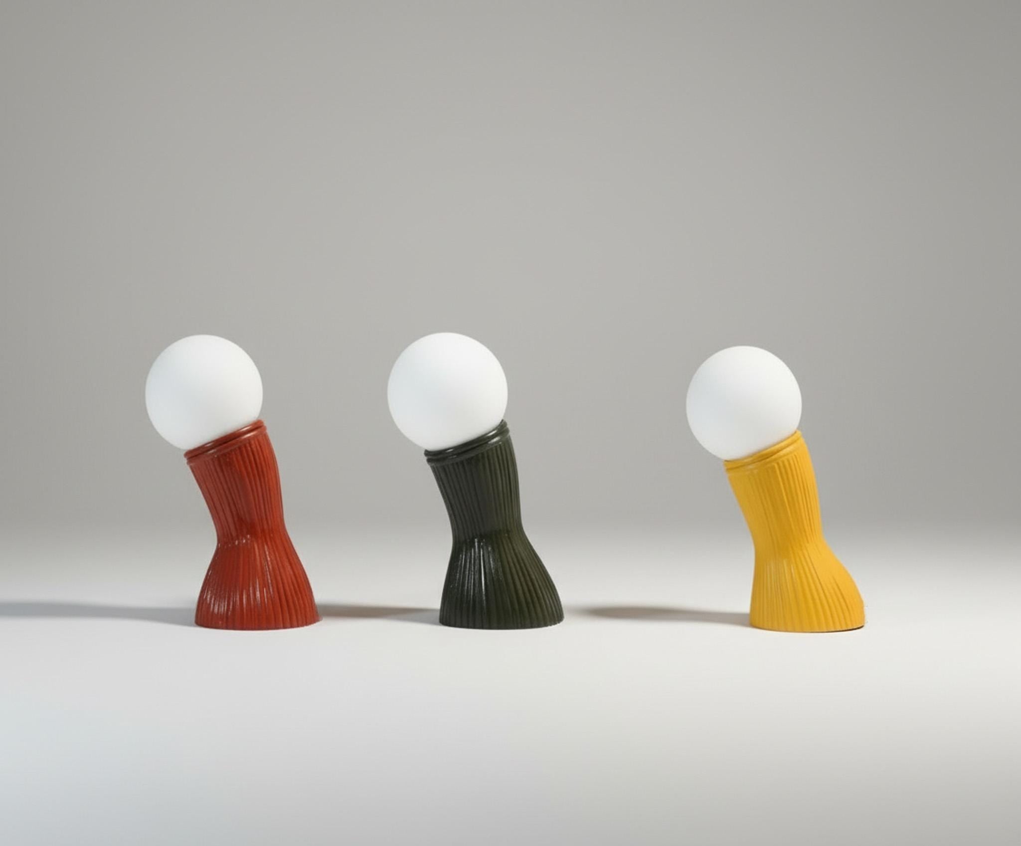 The Rattan Table Lamp "Colours"