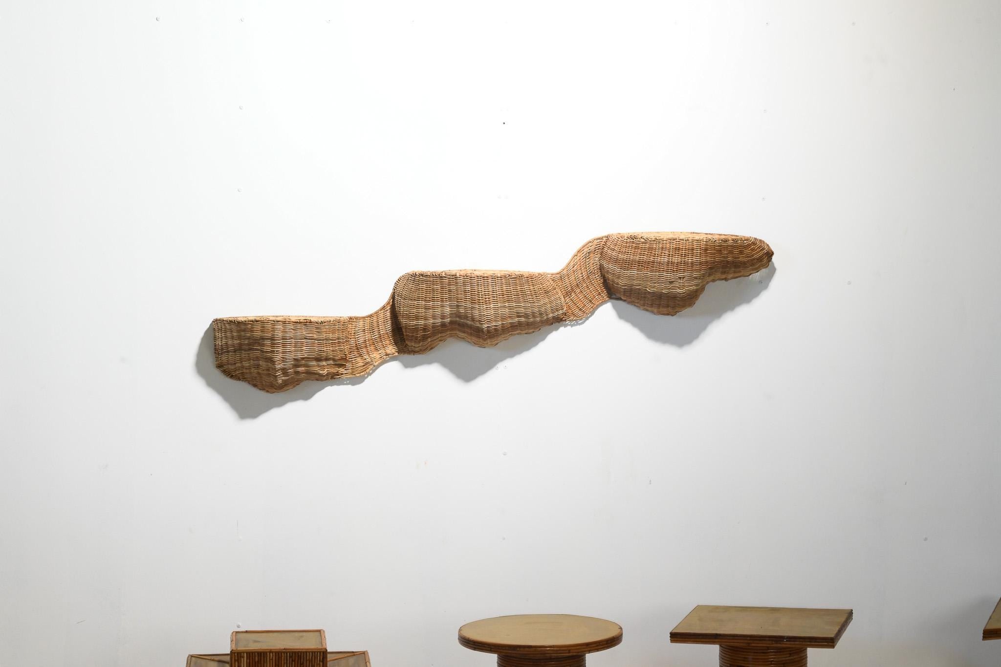 Sculptural Wicker Shelves