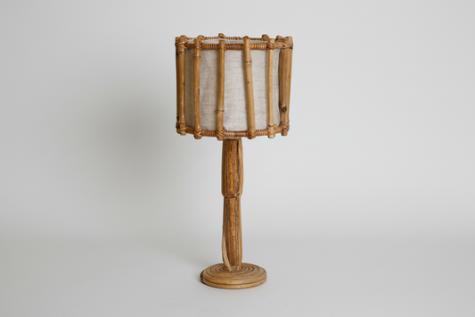 Palo 02 Handcrafted Rattan Table Lamp - Natural Bamboo Lighting