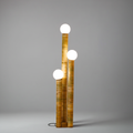 Professional studio photo of Luigi Trio rattan floor lamp
