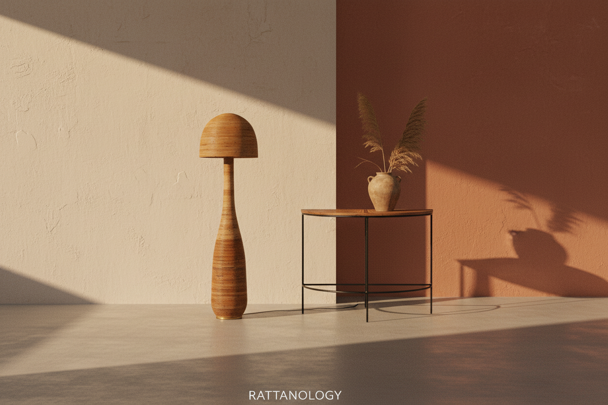 Rattanology Hero — Floor Lamp & Console