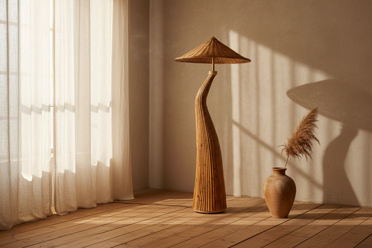 Sculptural Shroom Floor Lamp — Editorial
