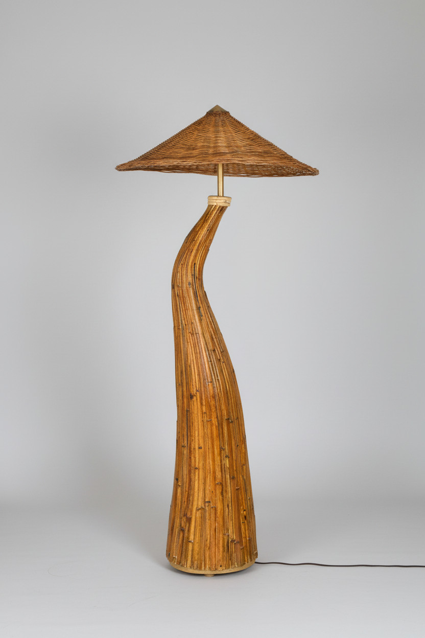 Sculptural Shroom floor lamp profile