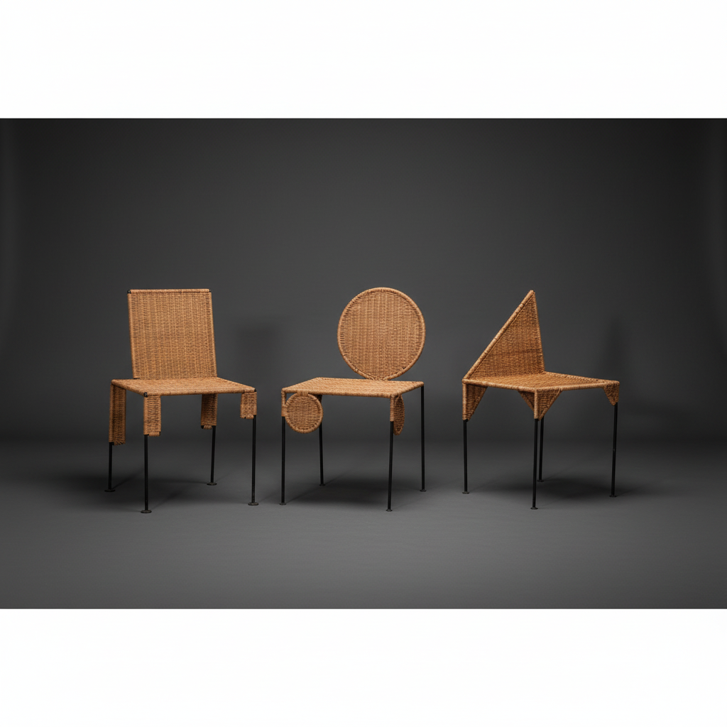 Shaped Oddity Collection with dark grey background