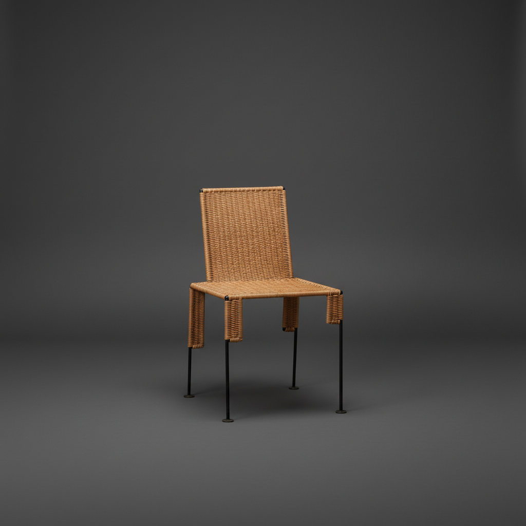 Shaped Oddity Rectangle Chair - Angle View Studio