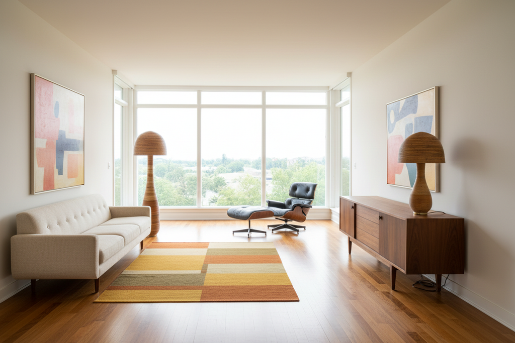 Shroom 004 Collection in Mid-Century Modern Space