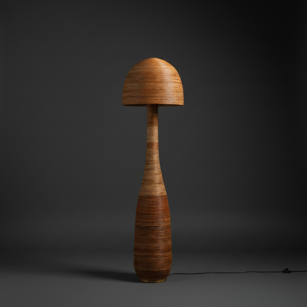 Shroom 004 Floor Lamp - Dark Grey Studio Background