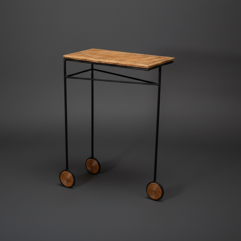 Trois | Rattan Console Table Pair